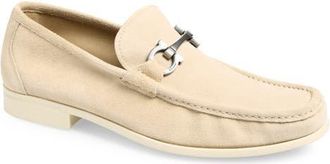 Ferragamo Grandioso Double Gancio Bit Loafer in Ecru Biscotto 00629 at Nordstrom, Size 10.5