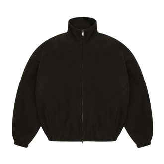 Rains Fleece Zip Jacket - Heren - Vesten met rits - Bruin - S - Polyester - Hoodies & sweatvesten