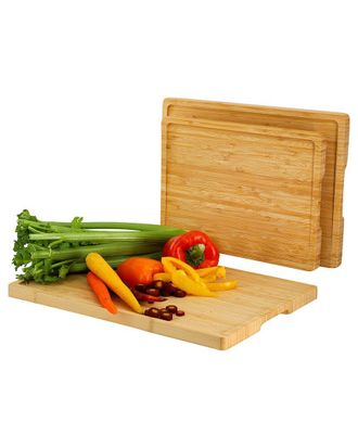 MegaChef 3Pc Bamboo Cutting Board Set