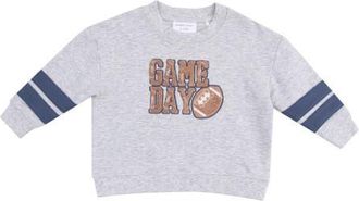 Angel Dear Kids Varsity French Terry Sweatshirt in Heather Gray at Nordstrom, Size 18-24M