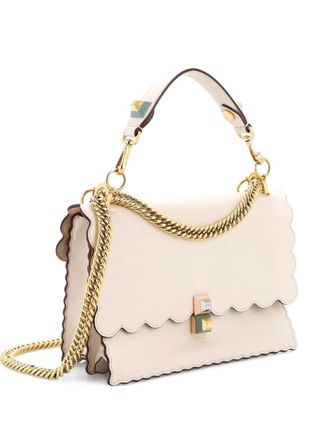Fendi Kan I Bag Leather Medium shoulder bag - White