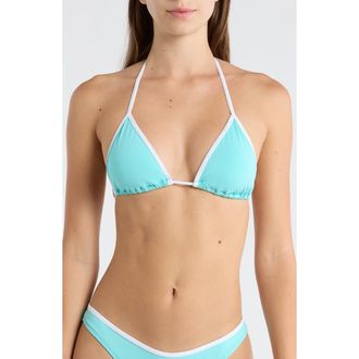 Rip Curl Classic Surf Triangle Bikini Top in Sea Blue at Nordstrom, Size Xx-Small