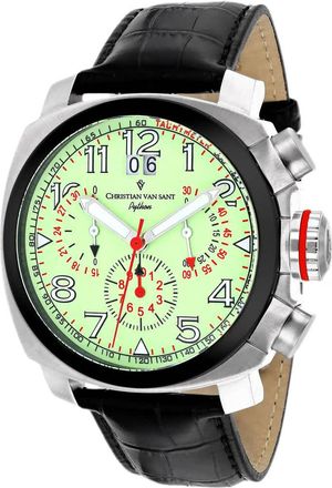 Christian Van Sant Mens Luminous dial Watch