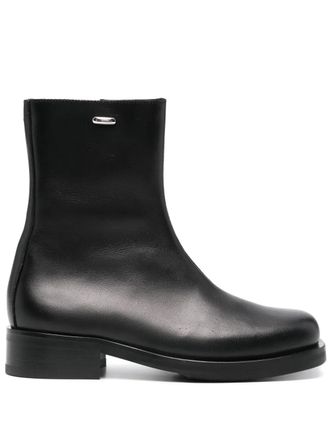 Our Legacy Camion leather ankle boots - Black