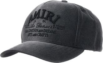 Amiri Logo Katoenen Baseballpet - Heren - Petten - Zwart - ONE Size - Katoen - Accessoires