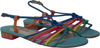 Sophia Webster Womens Leather Rainbow Strappy Sandal, Size 41 (Authentic Pre- Loved)