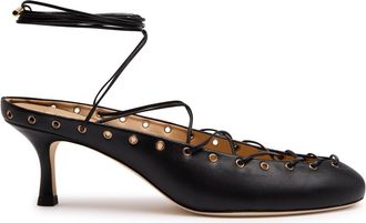Chloé Chloé Ghilies Black Leather Lace Up Sandals UK5 / EU38 - 38 (IT38 / UK5)