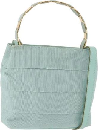 Ferragamo Pre-owned Canvas Hand Bag - Dames - Vintage Handtas - Groen - ONE Size - Vintage