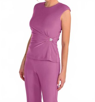 Frank Lyman Design Knit Top In Purple