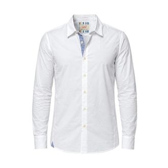 Bob Shirts - Heren - Casual Overhemden - Wit - 2XL - Katoen - Overhemden