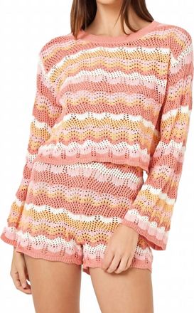 L*Space Sun Ray Sweater In Bahama Bound Stripe