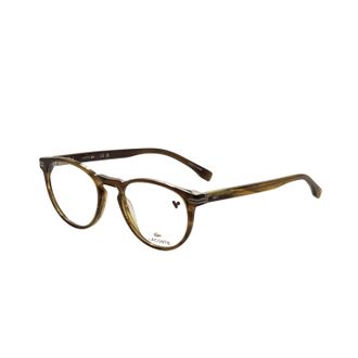 Lacoste Mens 50mm Striped Khaki Opticals