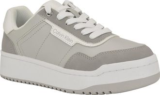 Calvin Klein Womens Womens Adryen Sneaker - Light/Pastel Grey - 10