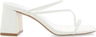 Billini Womens Yazmin Block Heel Mule In White
