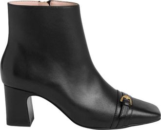 Coccinelle Nadja Laarsjes met Hak - Dames - Laarzen met Hak - Zwart - 38 EU - Leer - Schoenen