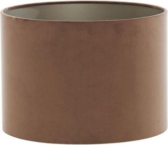 Light & Living Pantalla de lámpara - Velours - marrón - textil - Light&living