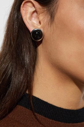 Marni Brass Earrings, Womens, Black