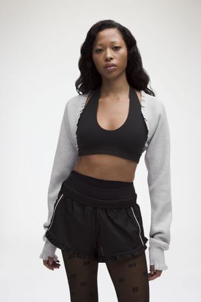 Ganni x lululemon Merino Wool-Blend Bolero - Size XL Heathered Core Ultra Light Grey