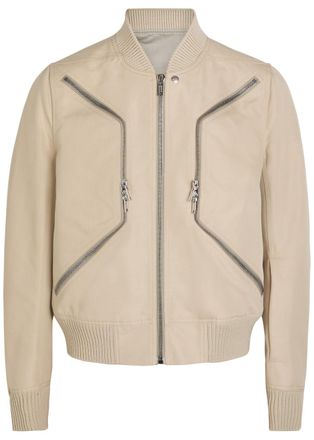 Rick Owens Heizer Flight Canvas Bomber Jacket - Sand - 52 (IT52 / XL)