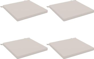 vidaXL Cojines De Asiento De 4 Piezas Soest 4 Uds. 100% Poli&eacute;ster Vidaxl