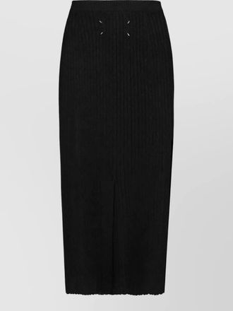 Maison Margiela ribbed knit midi pencil skirt