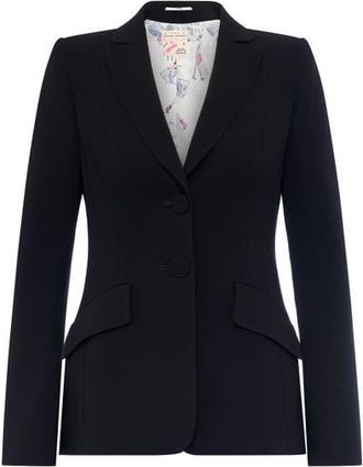 Maison Common Classic Blazer With Sharp Shoulders in Black at Nordstrom, Size 42