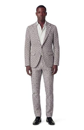Lords of Harlech Tribal Mens Tailored Blazer in Tribal Natural at Nordstrom, Size 44