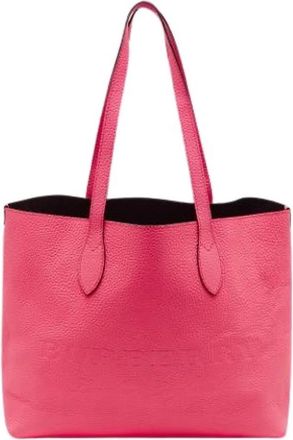 Burberry Pre-owned Tote Bags, female, Pink, Size: ONE SIZE Pre-owned Leather Shoulder Bag