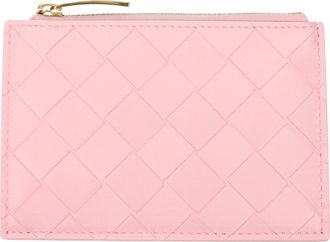 Bottega Veneta Damens Dokumentenhalter aus rosafarbenem Leder