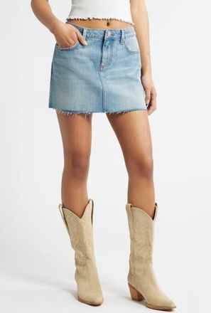 BP. Mid Rise Denim Miniskirt in Bradley Lt Blue Wash at Nordstrom Rack, Size 31