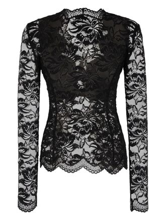 Paco Rabanne Lace Blouse - Black
