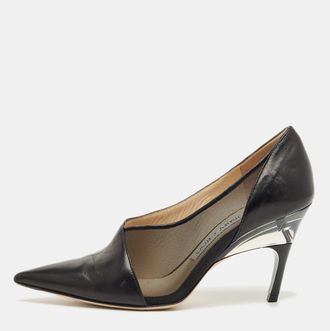 Jimmy Choo London Black Patent Leather Pointed Toe Pumps