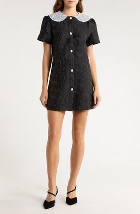 Sister Jane Chandelier Floral Jacquard Minidress in Black at Nordstrom Rack, Size X-Small