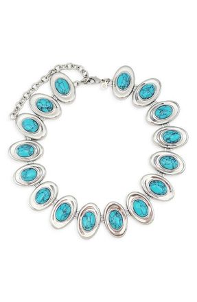 Petit Moments Burke Necklace in Silver/turquoise at Nordstrom