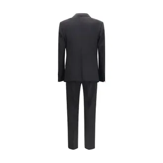 Dolce & Gabbana Mens Black Wool Oves Aries Two-Piece Suit