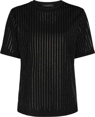 Elena Miro G041Z0 T-Shirt - Dames - T-shirts - Zwart - M - Tops