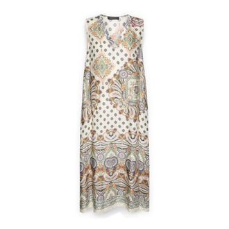 Elena Miro Vestido largo estampado - Dresses - Mujer - Beige - 5XL