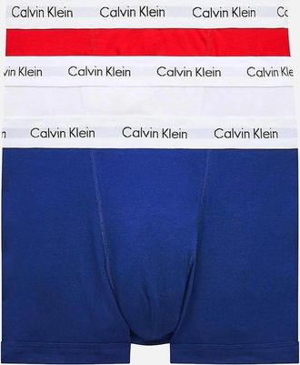 Calvin Klein Mens Calvin Klein 3 Pack Cotton Stretch Trunks - Multi - Size: 32/30/31