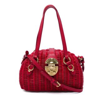 Miu Miu Pre-owned Miu Miu Wicker Rattan Satchel Ladies US8LAEA6JFVKN8UX