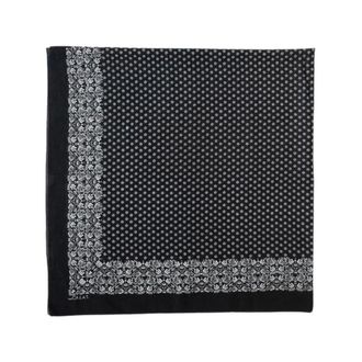 The Great. Oversize Bandana Scarf - female - THE GREAT - Scarves - Black - ONE SIZE - Accessories