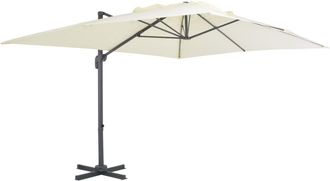 vidaXL Vidaxl - Sombrilla Jard&iacute;n Voladiza Con Palo De Aluminio Arena 400x300 Cm