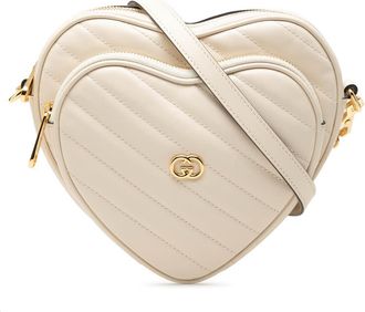 Gucci Pre-owned Gucci Mini Matelasse Diagonal Calfskin Interlocking G Heart Crossbody Ladies 0TJYNT81KEEYN12F