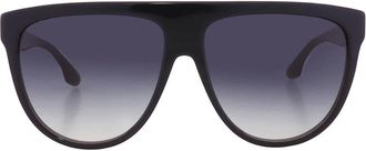 Victoria Beckham Blue Gradient Browline Ladies Sunglasses VB680S 415 58