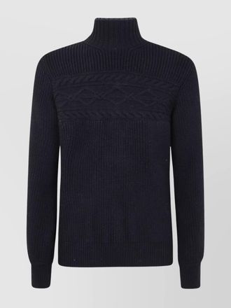 Ermenegildo Zegna wool pearl-stitch turtleneck jumper