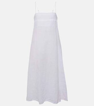 Velvet Stephie linen midi dress