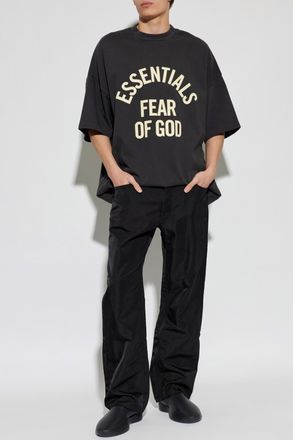 Fear of God T-shirt With Printed Logo, Mens, Black