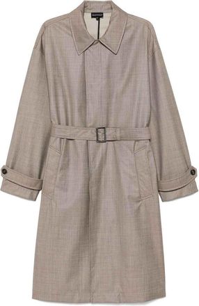 Emporio Armani Wool Belted Coat