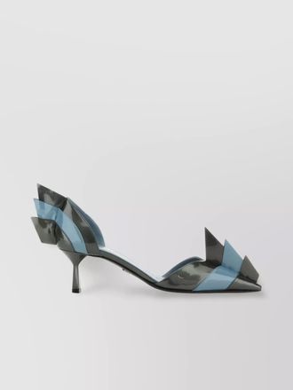 Prada two-tone leather pumps
