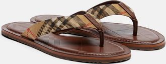 Burberry Pavilion Buberry Check thong sandals