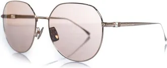 Fendi Fendi, FF oversized zonnebril met spiegelglazen in roze